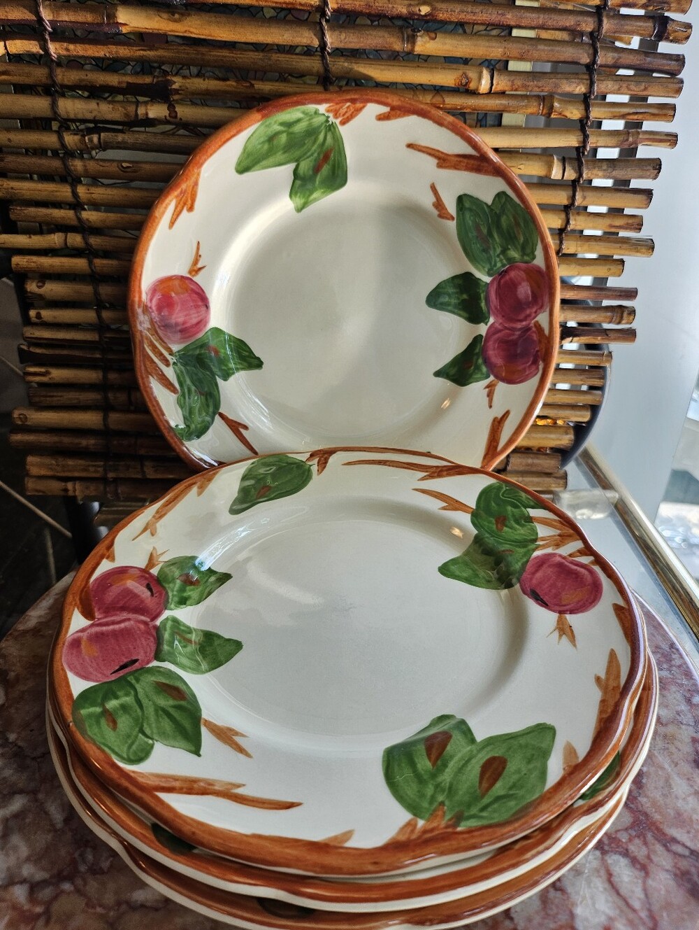 Franciscan Earthenware Apple Plates